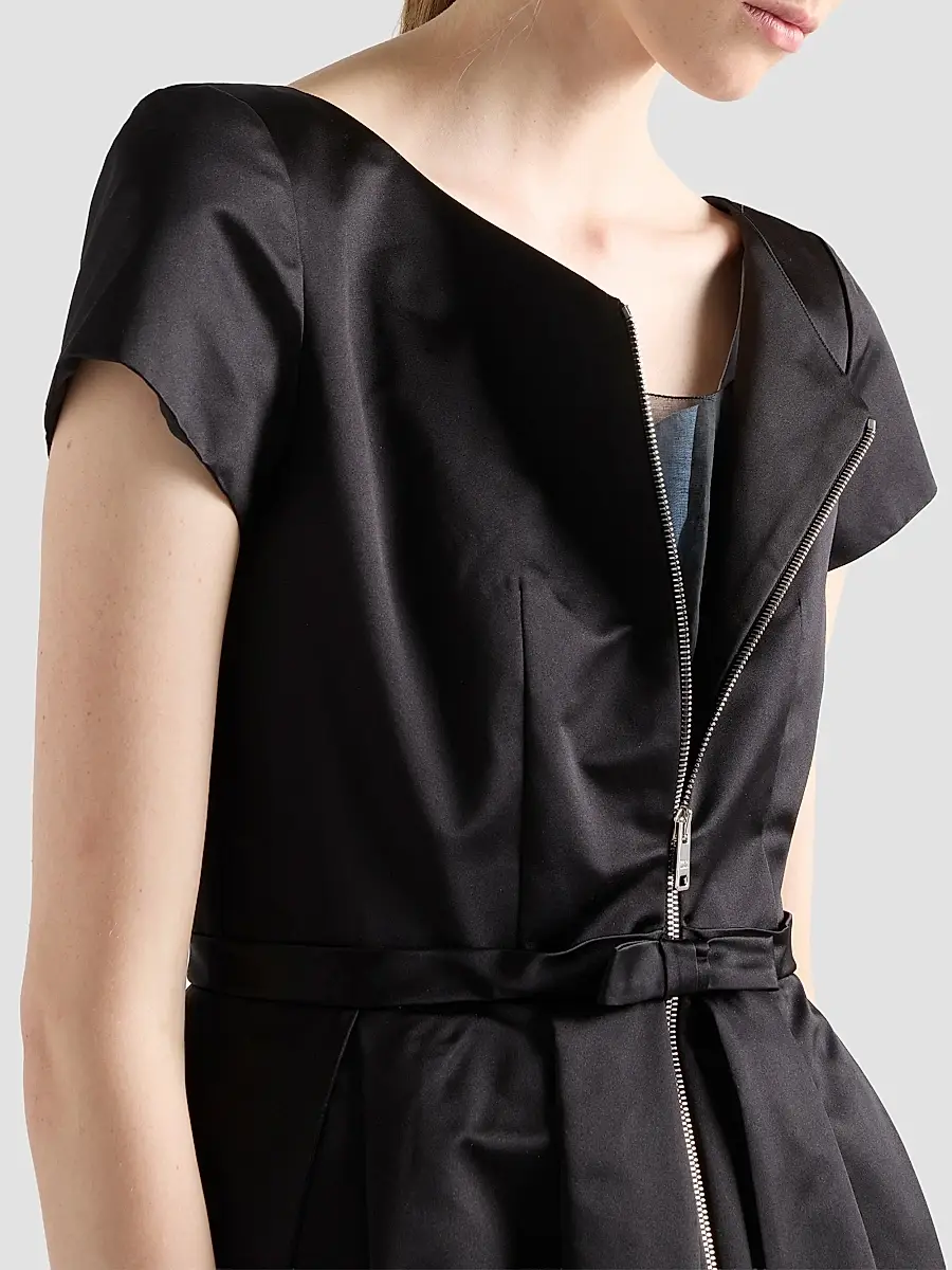 Prada Women's Duchesse Silk Dress | Thumbnail 7 Prada Women's Duchesse Silk Dress | Thumbnail 7