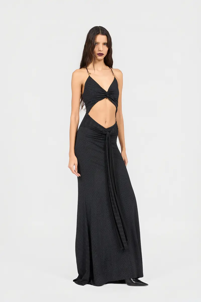 Roberto Cavalli Serpentine Print Maxi Dress | Thumbnail 2 Roberto Cavalli Serpentine Print Maxi Dress | Thumbnail 2