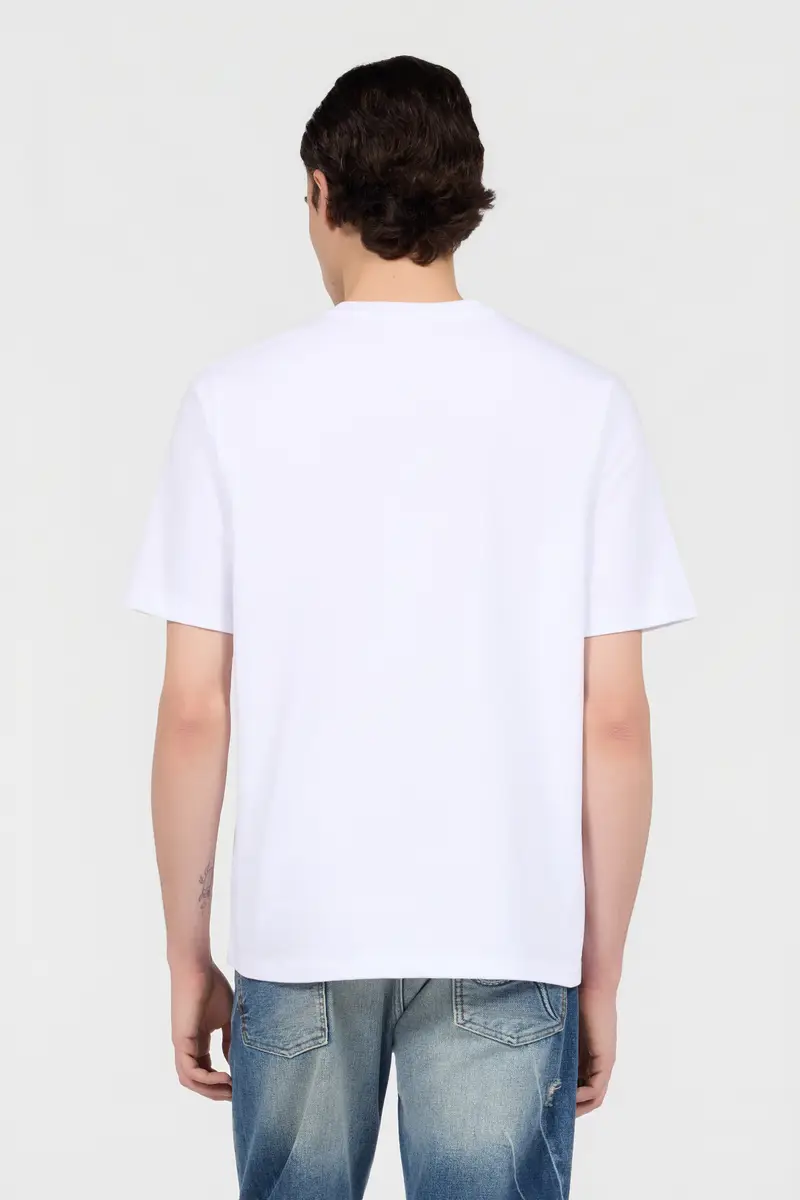 Roberto Cavalli White T-Shirt With Printed Snake | Thumbnail 3