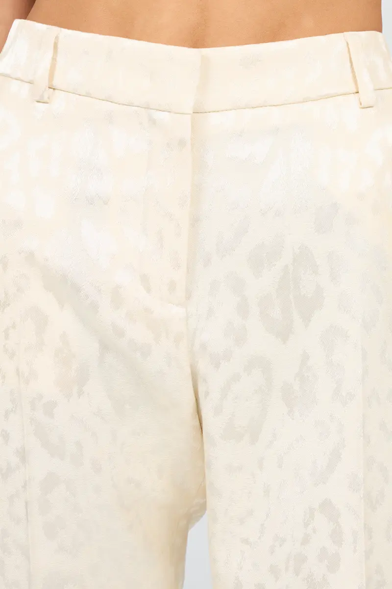 Roberto Cavalli Ivory Trousers With Jaguar Motif | Thumbnail 4 Roberto Cavalli Ivory Trousers With Jaguar Motif | Thumbnail 4