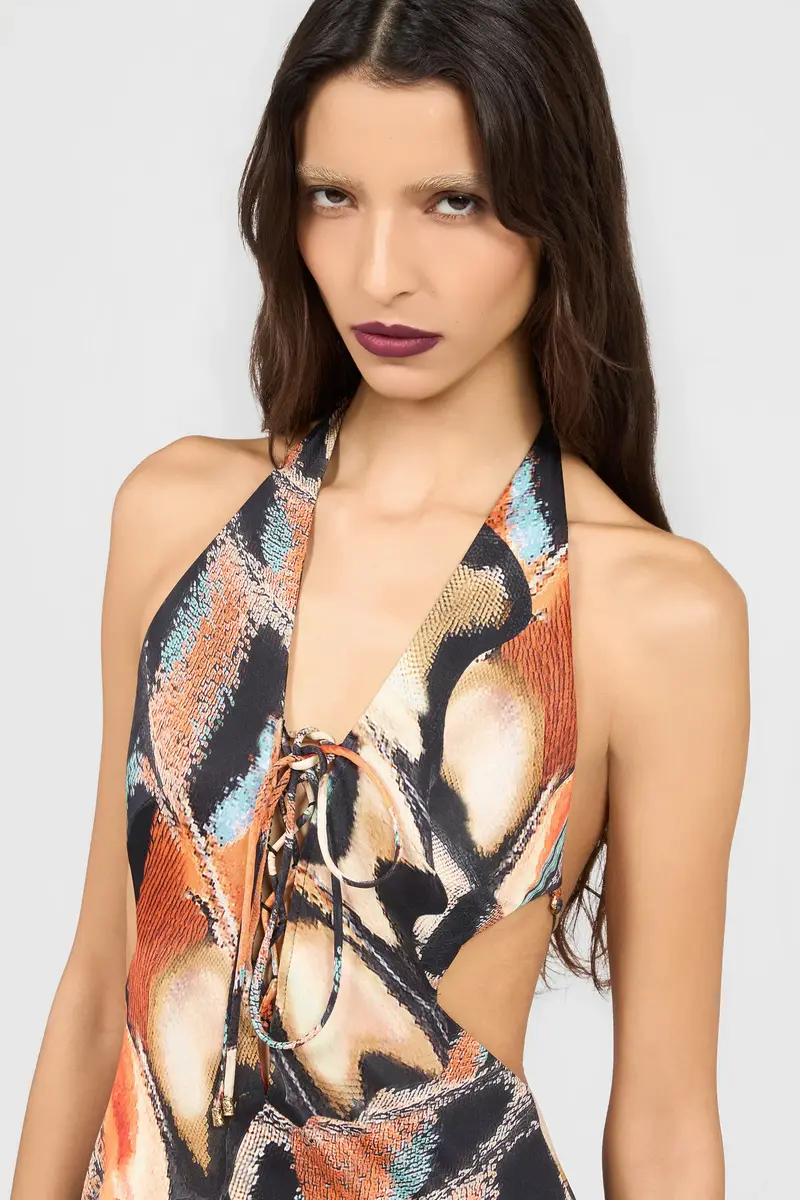 Roberto Cavalli Butterfly Print Dress | Thumbnail 4