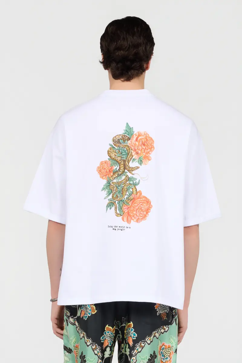 Roberto Cavalli White T-Shirt | Thumbnail 3