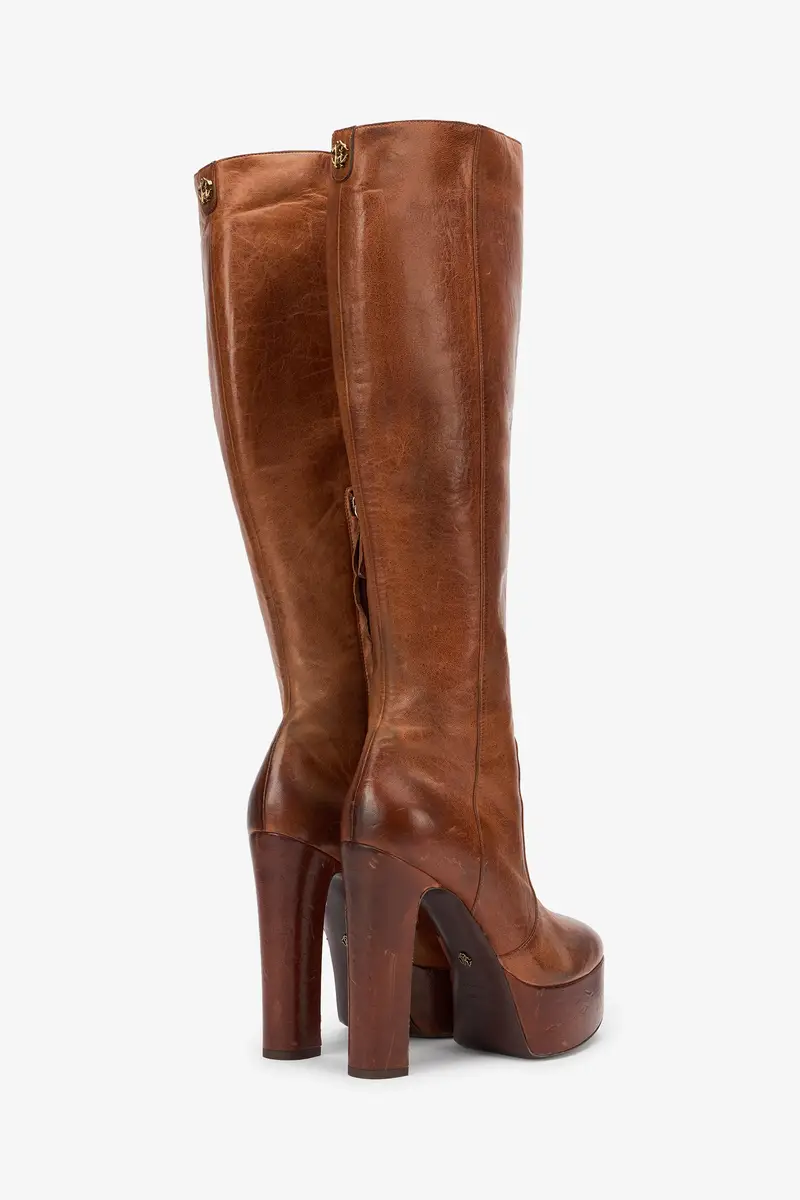 Roberto Cavalli Brown Boots | Thumbnail 3