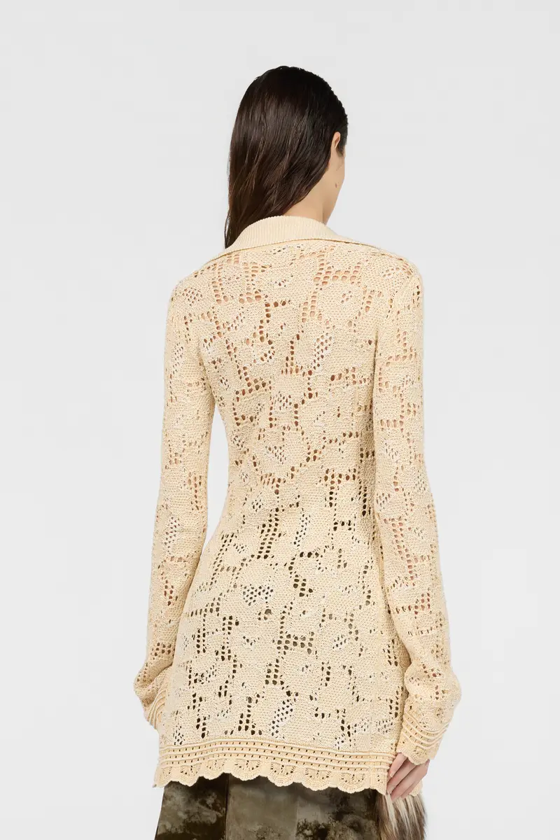 Roberto Cavalli Jaguar Crochet Cardigan | Thumbnail 3