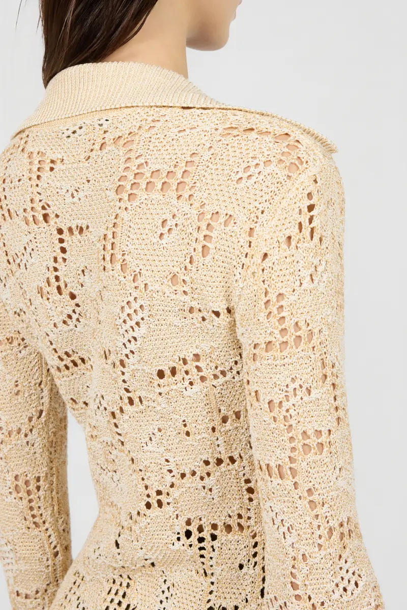 Roberto Cavalli Jaguar Crochet Cardigan | Thumbnail 5