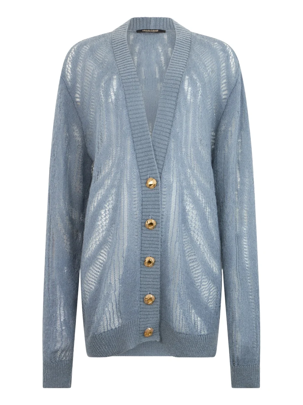 Knit Cardigan with Zebra Motif Knit Cardigan with Zebra Motif