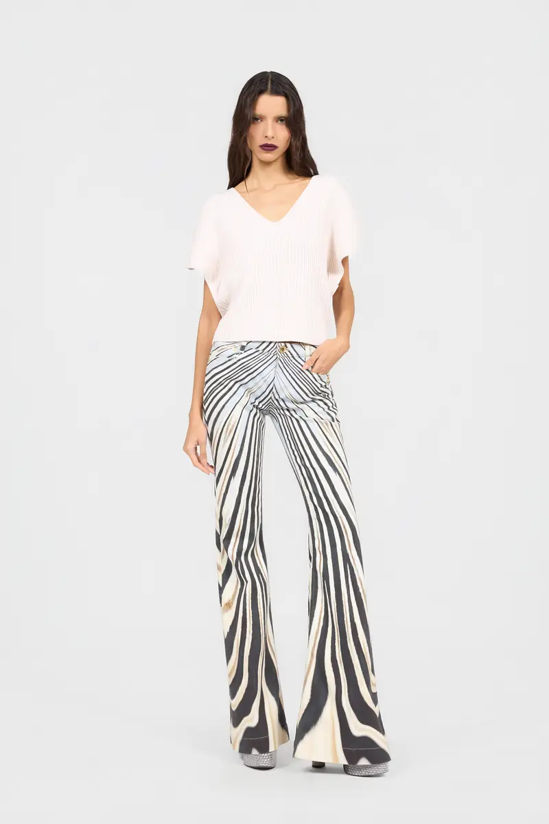 Roberto Cavalli Zebra Print Flared Jeans | Thumbnail 6 Roberto Cavalli Zebra Print Flared Jeans | Thumbnail 6