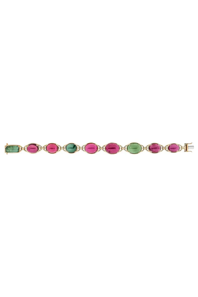 GOSHWARA Multi Tourmaline Oval Bracelet | Thumbnail 2