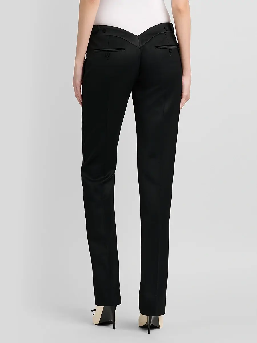 Alexander McQueen Women's Bumster Wool Trousers | Thumbnail 3 Alexander McQueen Women's Bumster Wool Trousers | Thumbnail 3