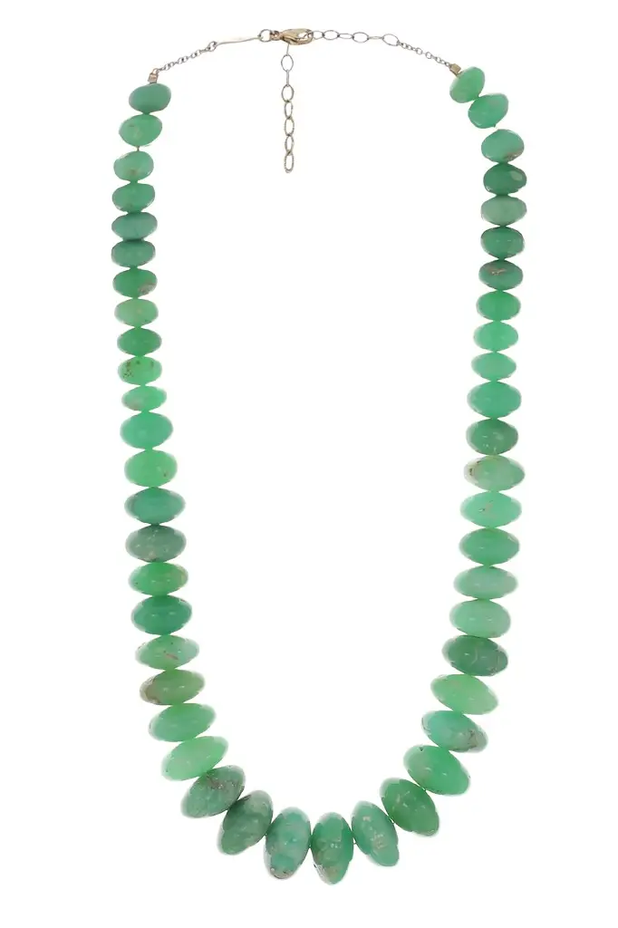 Jacquie Aiche Chrysoprase Graduated Beaded Necklace