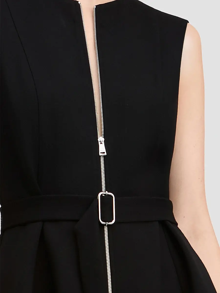 Derek Lam Women's Deeda Ponte Zip-Front Mini Dress | Thumbnail 5 Derek Lam Women's Deeda Ponte Zip-Front Mini Dress | Thumbnail 5