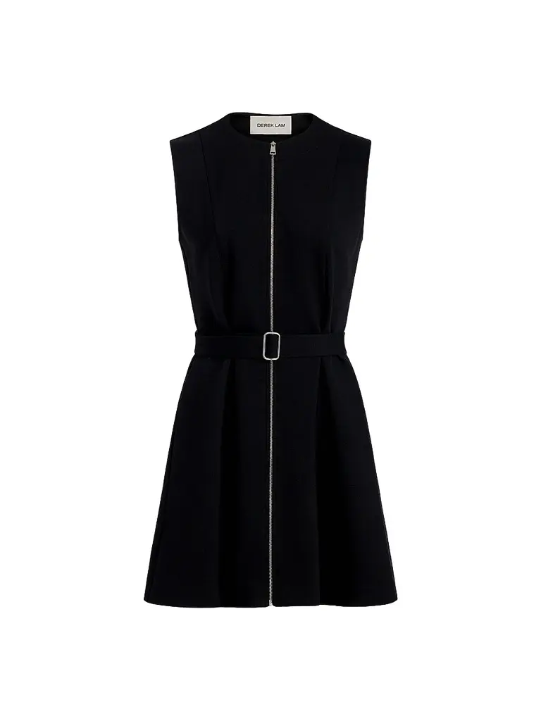 DEREK LAM 10 CROSBY Women's Deeda Ponte Zip-Front Mini Dress | Image 1 DEREK LAM 10 CROSBY Women's Deeda Ponte Zip-Front Mini Dress | Image 1