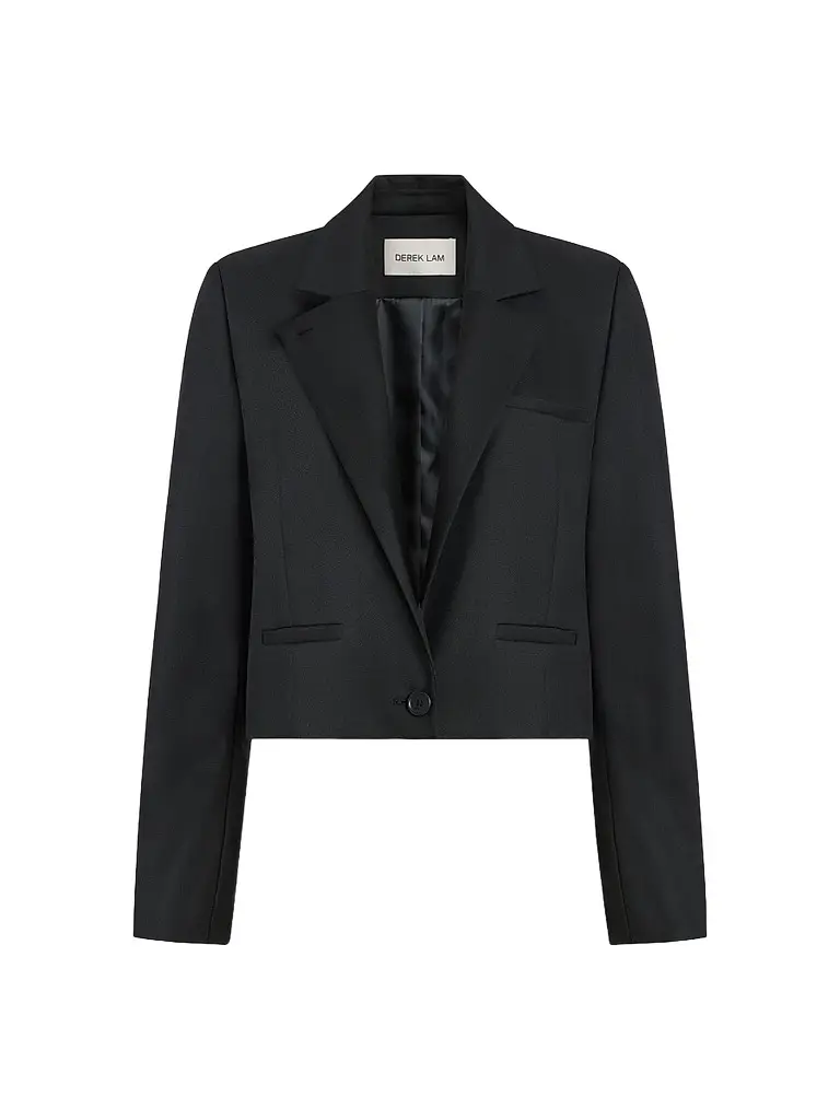 DEREK LAM 10 CROSBY Women's Mona Essential Cropped Blazer | Image 1 DEREK LAM 10 CROSBY Women's Mona Essential Cropped Blazer | Image 1