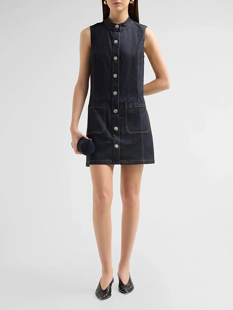Ramy Brook Women's Isabella Denim Mini Dress | Thumbnail 2 Ramy Brook Women's Isabella Denim Mini Dress | Thumbnail 2