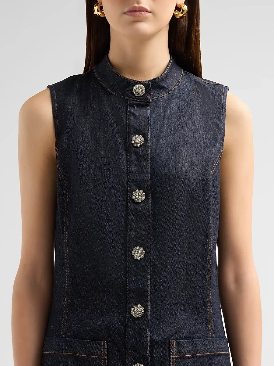 Ramy Brook Women's Isabella Denim Mini Dress | Thumbnail 5 Ramy Brook Women's Isabella Denim Mini Dress | Thumbnail 5
