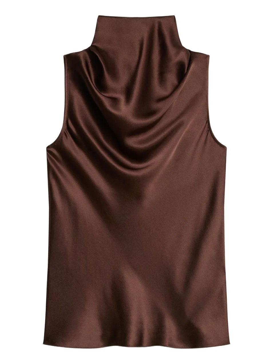 Helmut Lang Women's Draped Sleeveless Silk Top