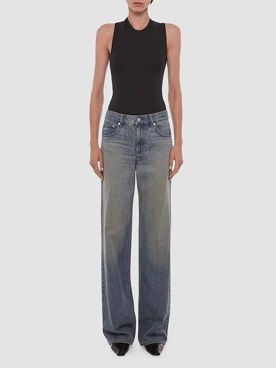 Helmut Lang Women's Wardrobe Faded Straight-Leg Jeans | Thumbnail 2