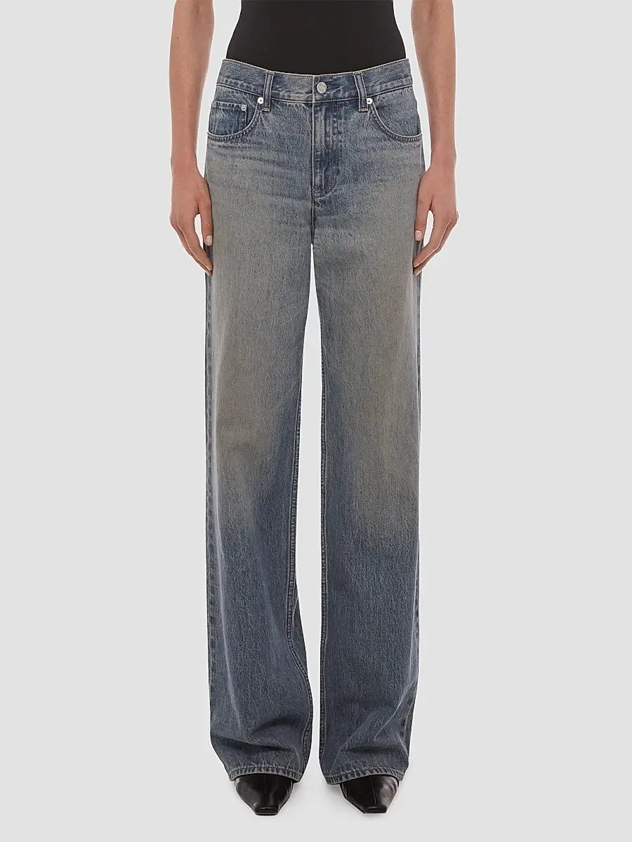 Helmut Lang Women's Wardrobe Faded Straight-Leg Jeans | Thumbnail 3