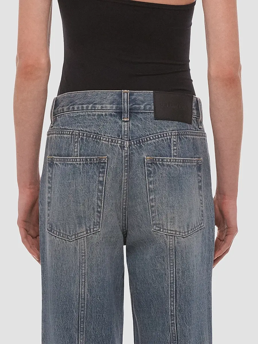 Helmut Lang Women's Wardrobe Faded Straight-Leg Jeans | Thumbnail 4