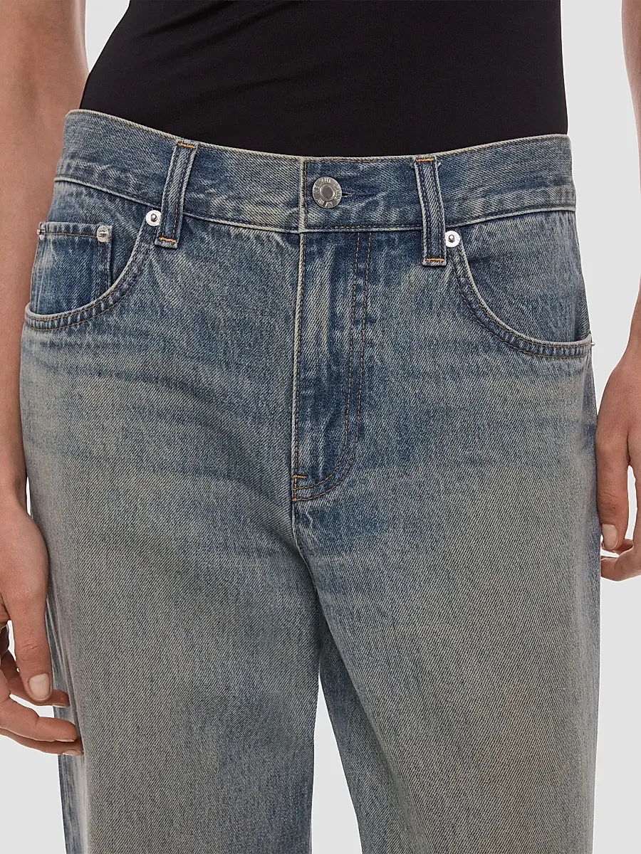 Helmut Lang Women's Wardrobe Faded Straight-Leg Jeans | Thumbnail 5