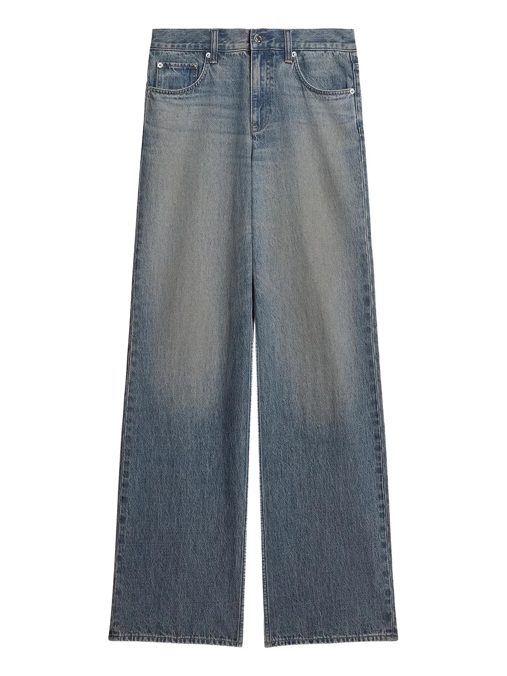 Women's Wardrobe Faded Straight-Leg Jeans