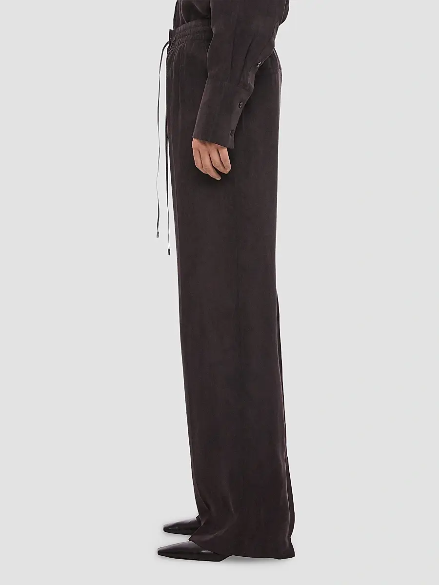 Helmut Lang Women's Elasticized Waistband Straight-Leg Pants | Thumbnail 6 Helmut Lang Women's Elasticized Waistband Straight-Leg Pants | Thumbnail 6