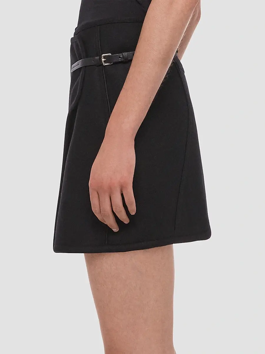 Helmut Lang Women's Saddle Wool-Blend Wrap Mini Skirt | Thumbnail 6 Helmut Lang Women's Saddle Wool-Blend Wrap Mini Skirt | Thumbnail 6