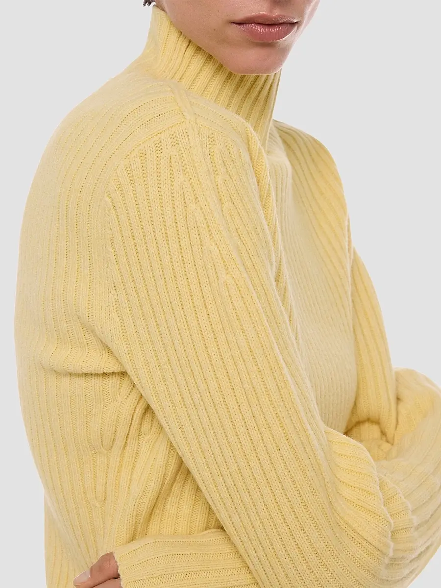 Helmut Lang Women's Rib-Knit Wool Sweater | Thumbnail 5 Helmut Lang Women's Rib-Knit Wool Sweater | Thumbnail 5