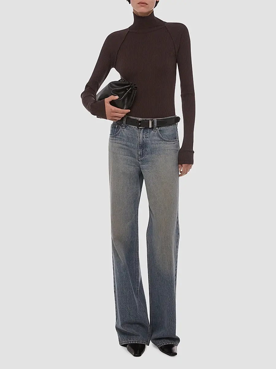 Helmut Lang Women's Layered Ribbed Sweater | Thumbnail 2