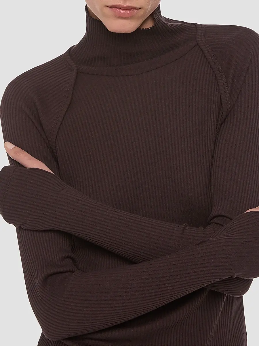 Helmut Lang Women's Layered Ribbed Sweater | Thumbnail 5