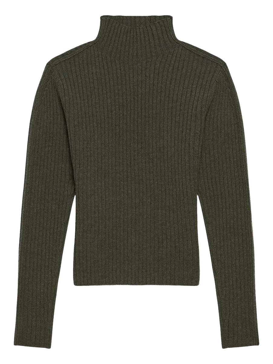 Women's Rib-Knit Wool Sweater