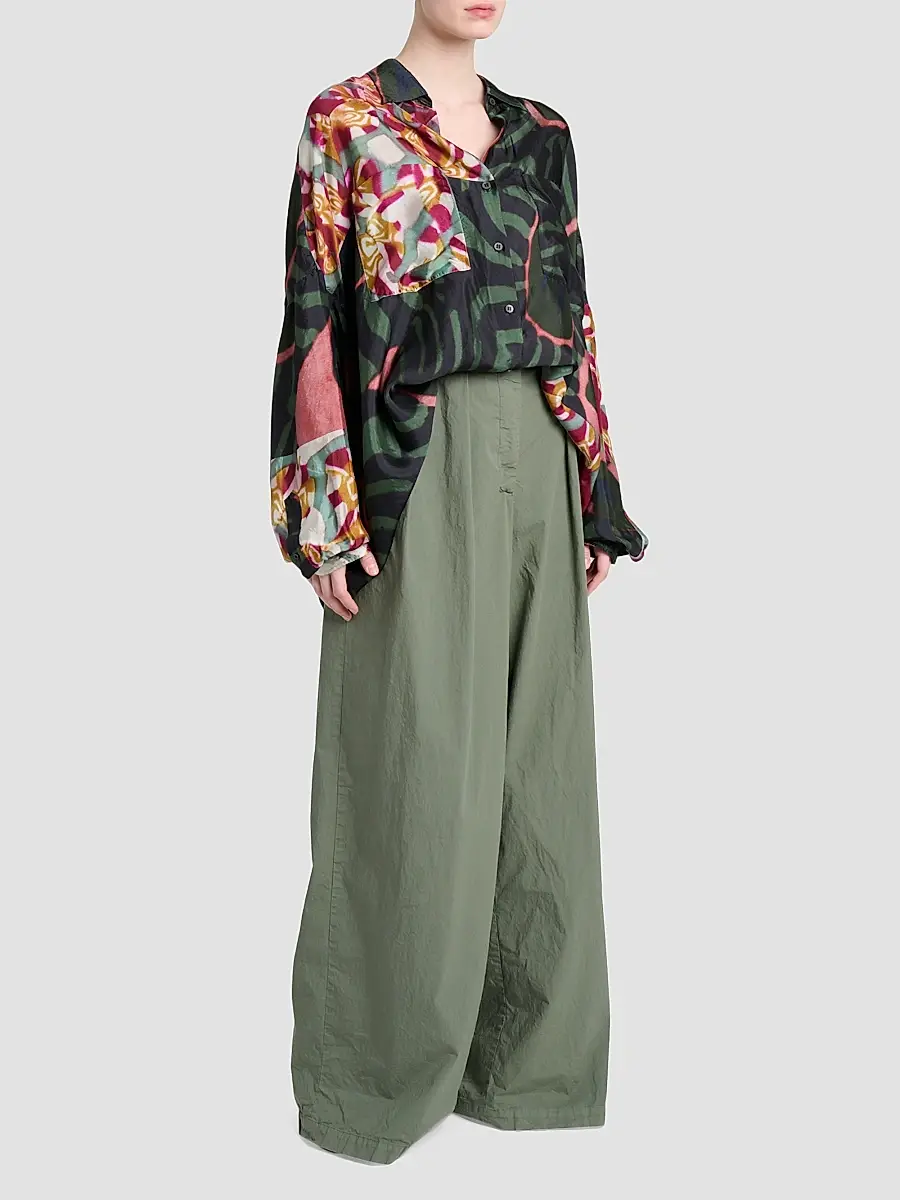Dries Van Noten Women's Casia Printed Fluid Shirt | Thumbnail 2