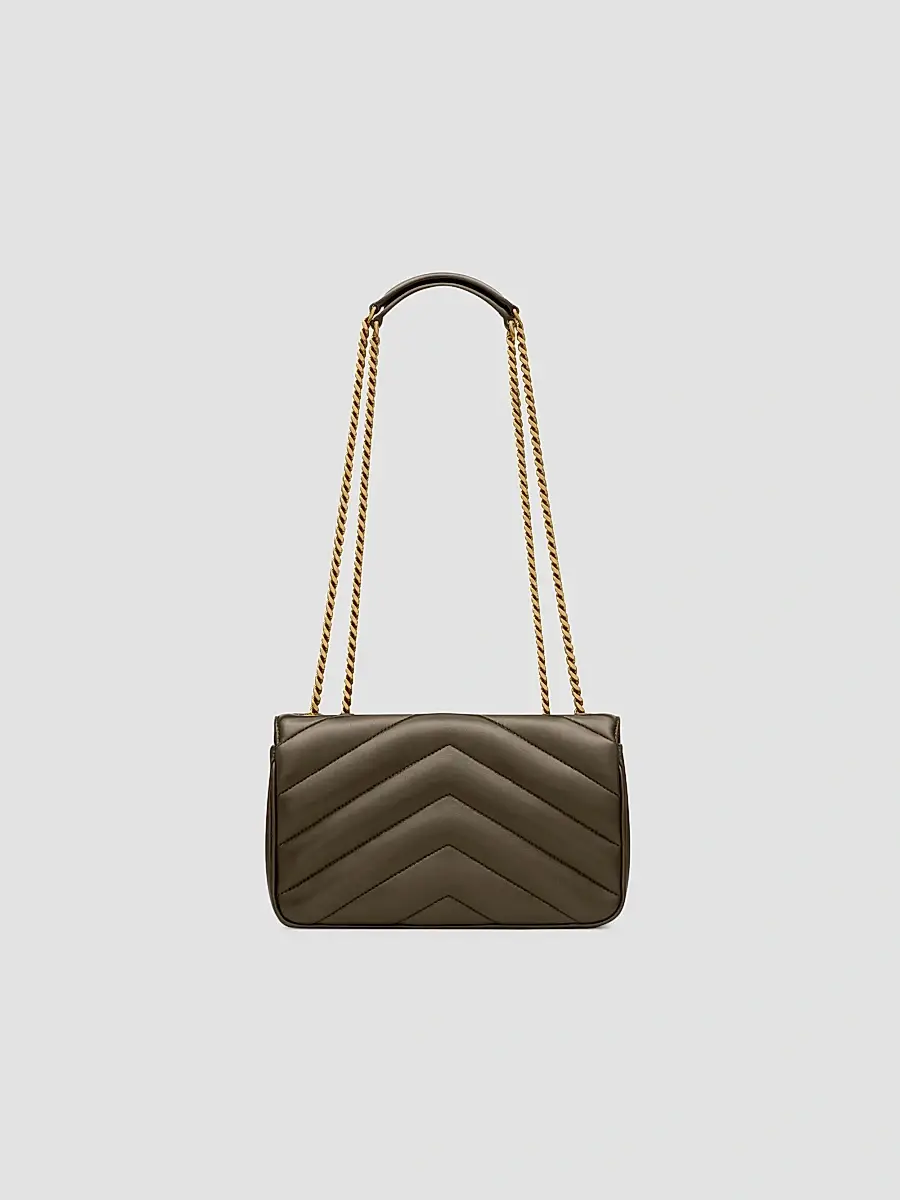 Saint Laurent Women's Loulou Small Shoulder Bag in Matelass Lambskin - Light Musk | Thumbnail 3 Saint Laurent Women's Loulou Small Shoulder Bag in Matelass Lambskin - Light Musk | Thumbnail 3
