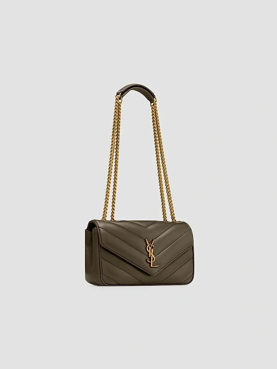 Saint Laurent Women's Loulou Small Shoulder Bag in Matelass Lambskin - Light Musk | Thumbnail 8 Saint Laurent Women's Loulou Small Shoulder Bag in Matelass Lambskin - Light Musk | Thumbnail 8