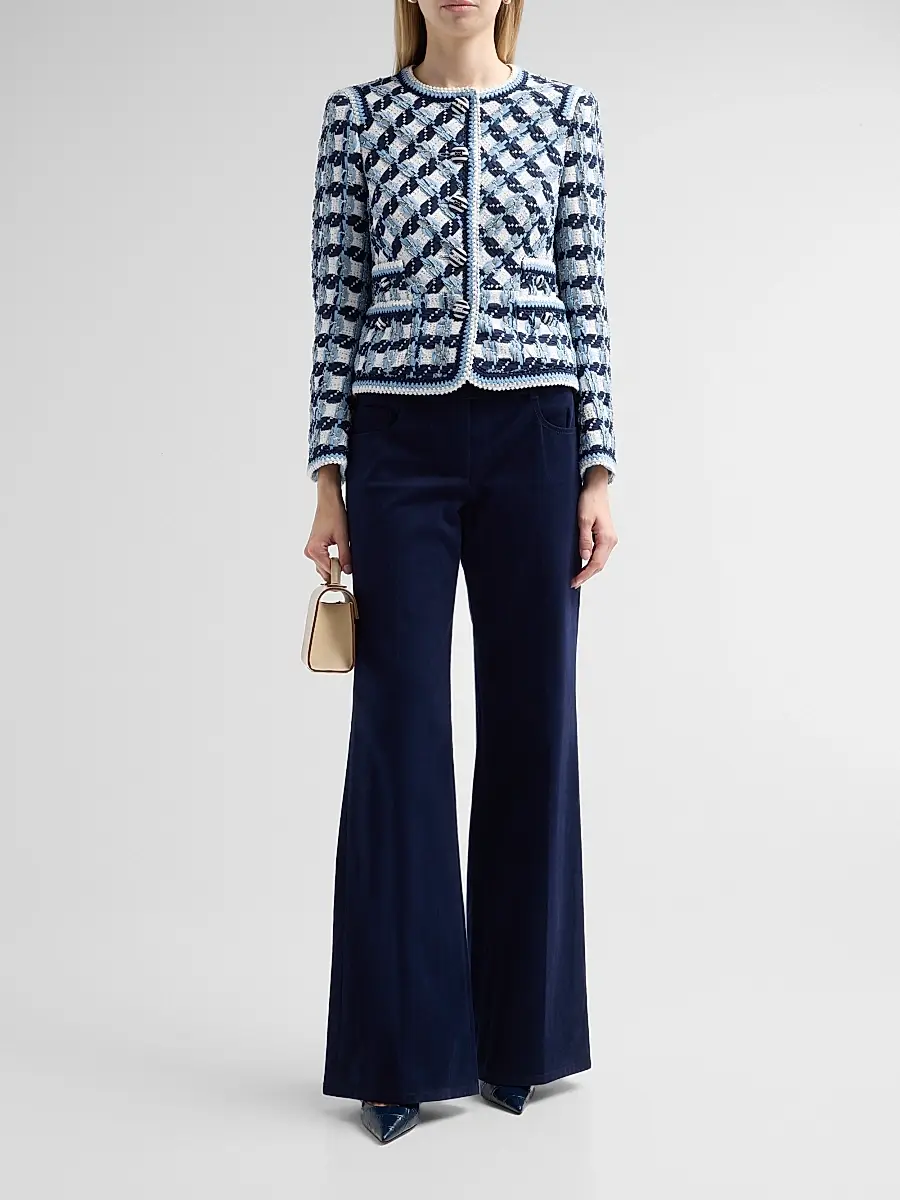 MAISON COMMON Women's Cotton Bouclé Collarless Jacket | Thumbnail 2