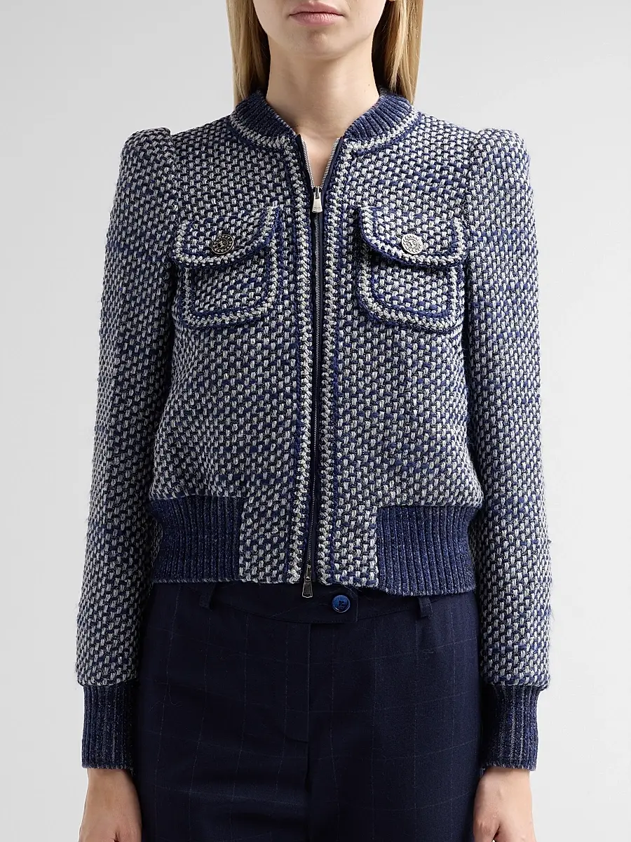 MAISON COMMON Women's Tweed Bomber Jacket | Thumbnail 5