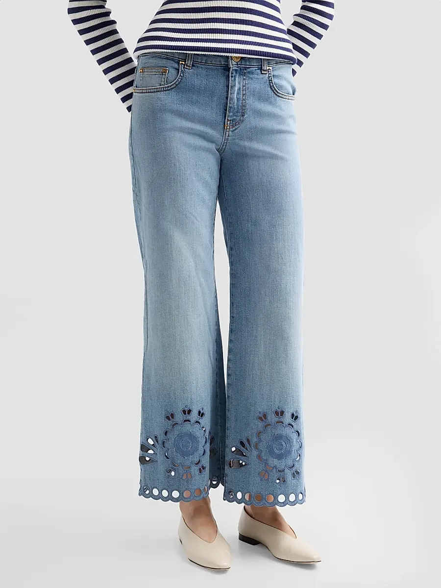 MAISON COMMON Women's Cutout Crop Jeans | Thumbnail 4 MAISON COMMON Women's Cutout Crop Jeans | Thumbnail 4