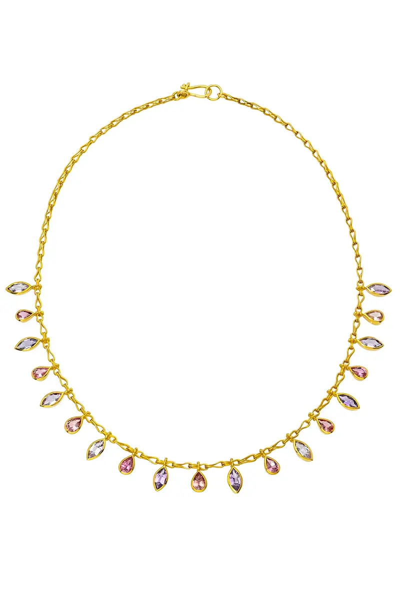 CAMILLE BEINHORN Multicolored Spinel Sapphire Fringe Necklace | Thumbnail 2 CAMILLE BEINHORN Multicolored Spinel Sapphire Fringe Necklace | Thumbnail 2