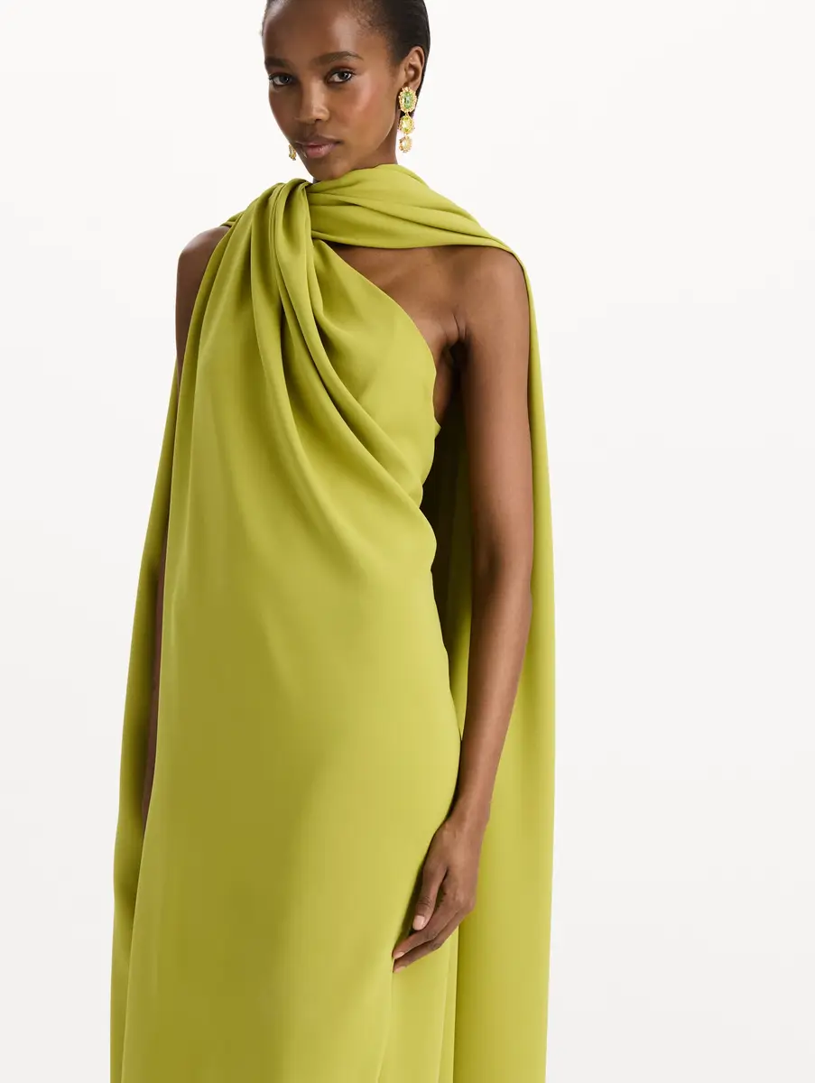 Oscar de la Renta Drape Detailed Georgette Caftan | Thumbnail 5 Oscar de la Renta Drape Detailed Georgette Caftan | Thumbnail 5