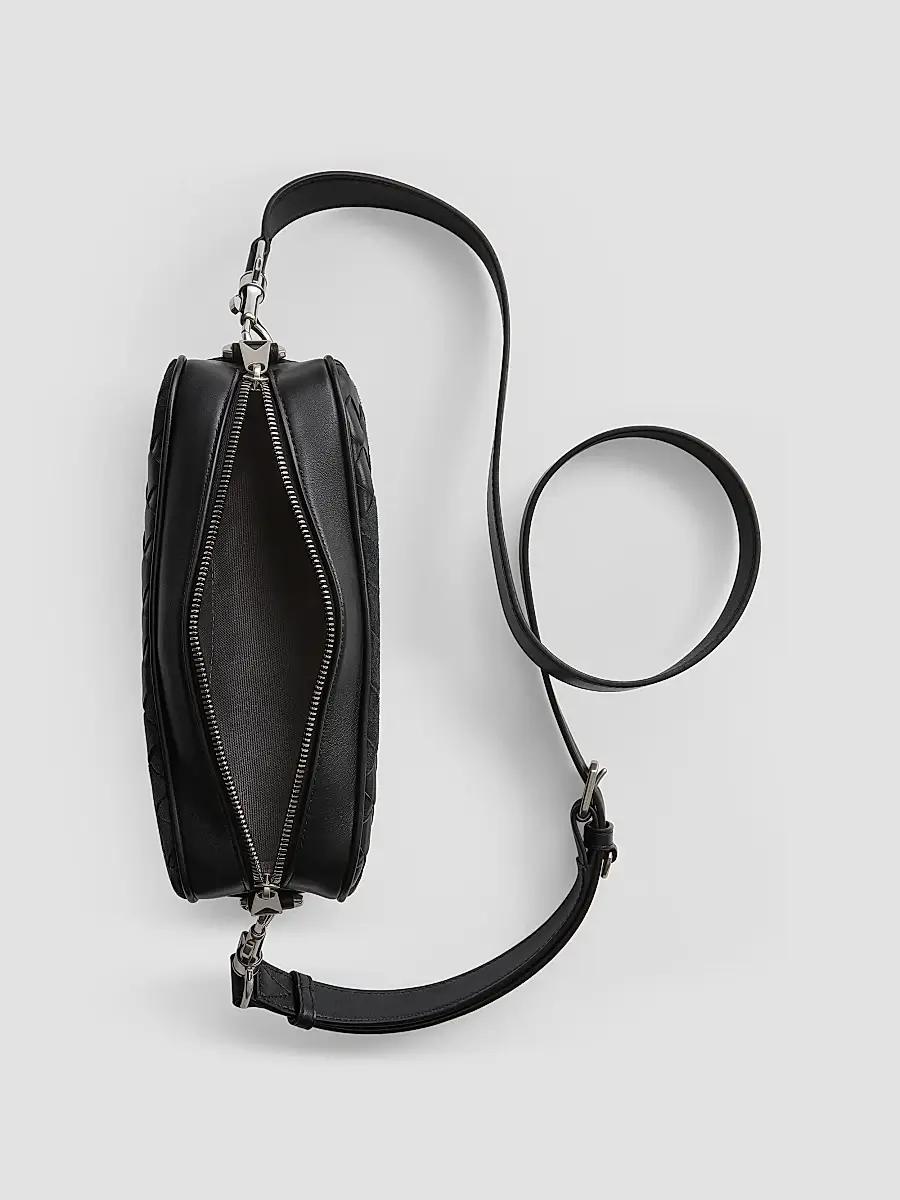 Bottega Veneta Men's Small Intrecciato Leather & Suede Crossbody Camera Bag | Thumbnail 4 Bottega Veneta Men's Small Intrecciato Leather & Suede Crossbody Camera Bag | Thumbnail 4