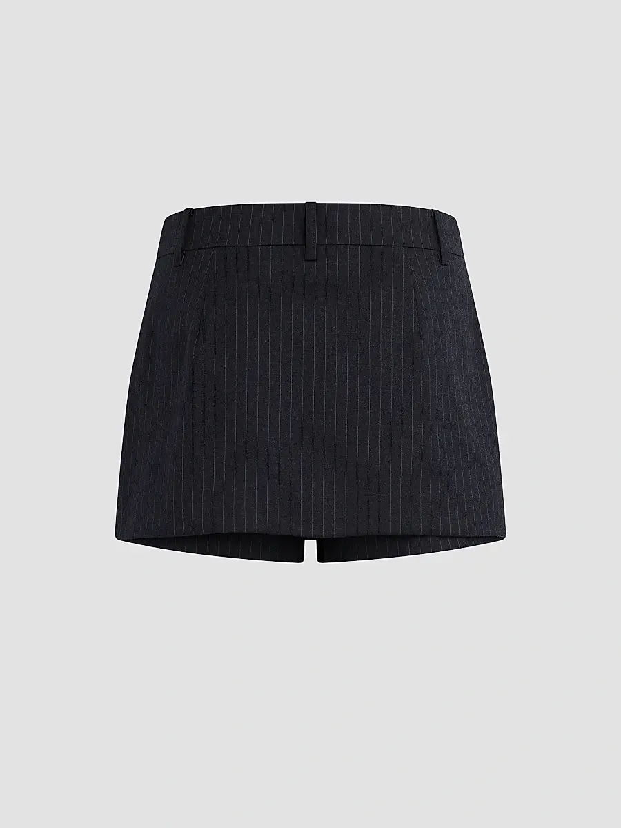 Favorite Daughter Women's The Spencer Pinstriped Skort | Thumbnail 6