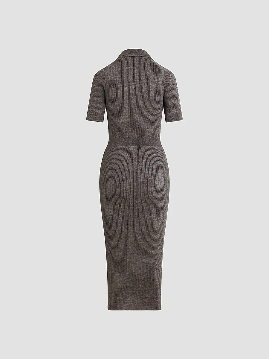Favorite Daughter Women's The Hard To Get Wool Midi Dress | Thumbnail 5 Favorite Daughter Women's The Hard To Get Wool Midi Dress | Thumbnail 5