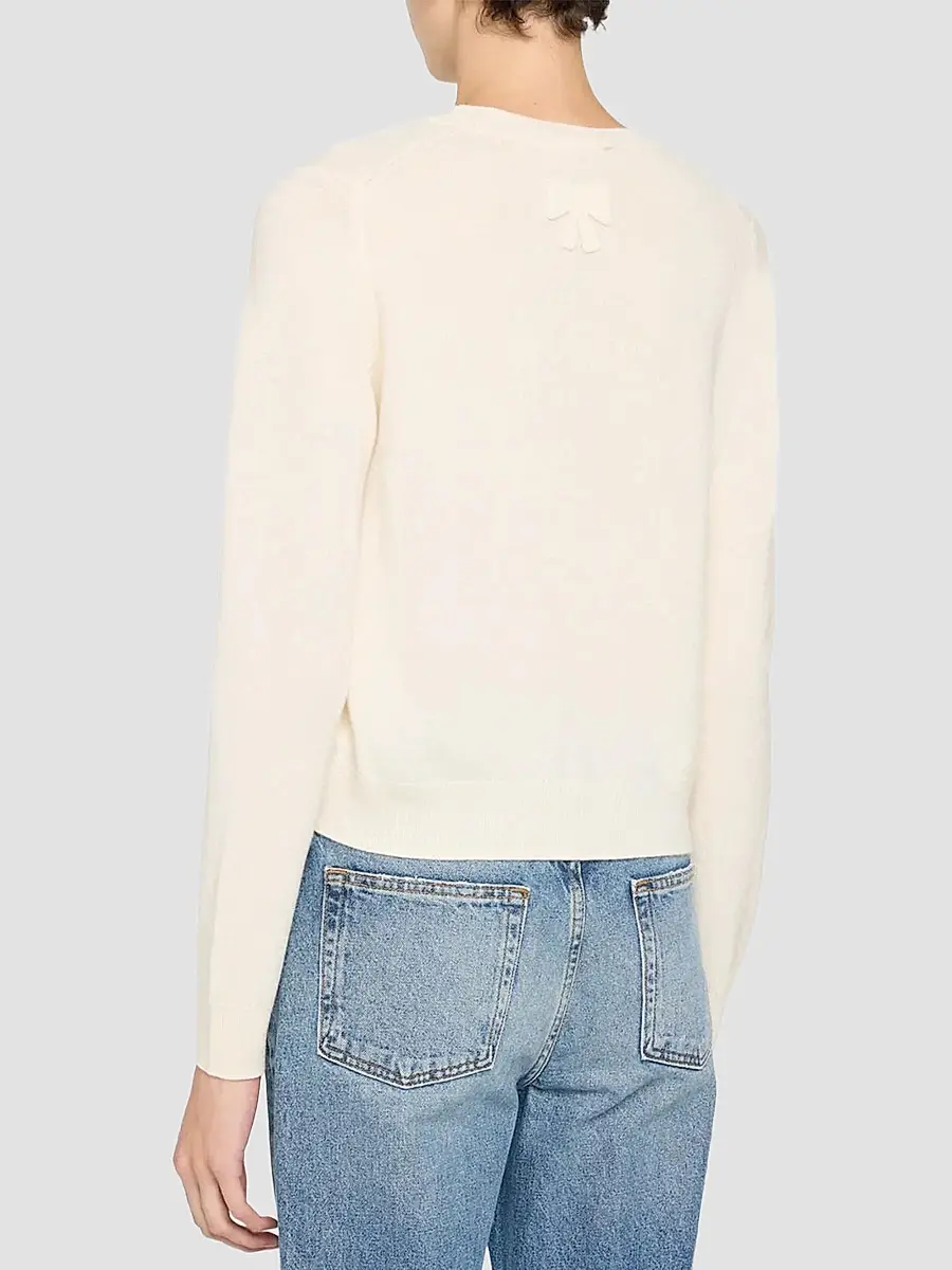 LoveShackFancy Women's Mingley Wool-Cashmere Sweater | Thumbnail 3 LoveShackFancy Women's Mingley Wool-Cashmere Sweater | Thumbnail 3