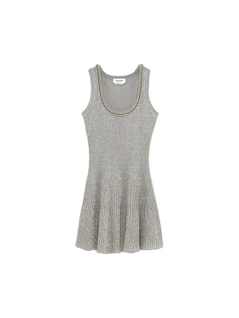 Women's Volume Chain-Scoopneck Mini Dress Women's Volume Chain-Scoopneck Mini Dress