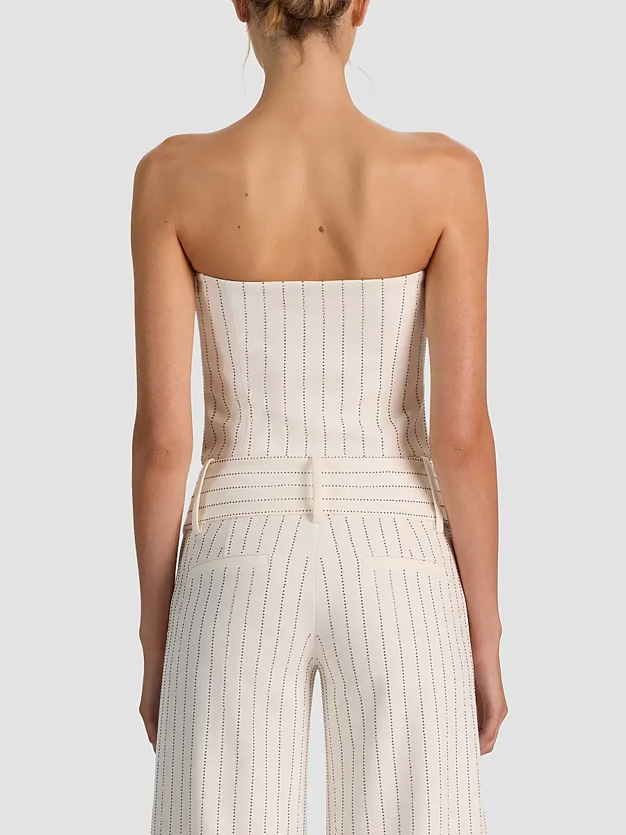 Alice + Olivia Women's Kelcey Embellished Strapless Vest Top | Thumbnail 3 Alice + Olivia Women's Kelcey Embellished Strapless Vest Top | Thumbnail 3