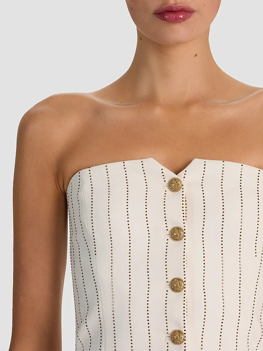 Alice + Olivia Women's Kelcey Embellished Strapless Vest Top | Thumbnail 5 Alice + Olivia Women's Kelcey Embellished Strapless Vest Top | Thumbnail 5