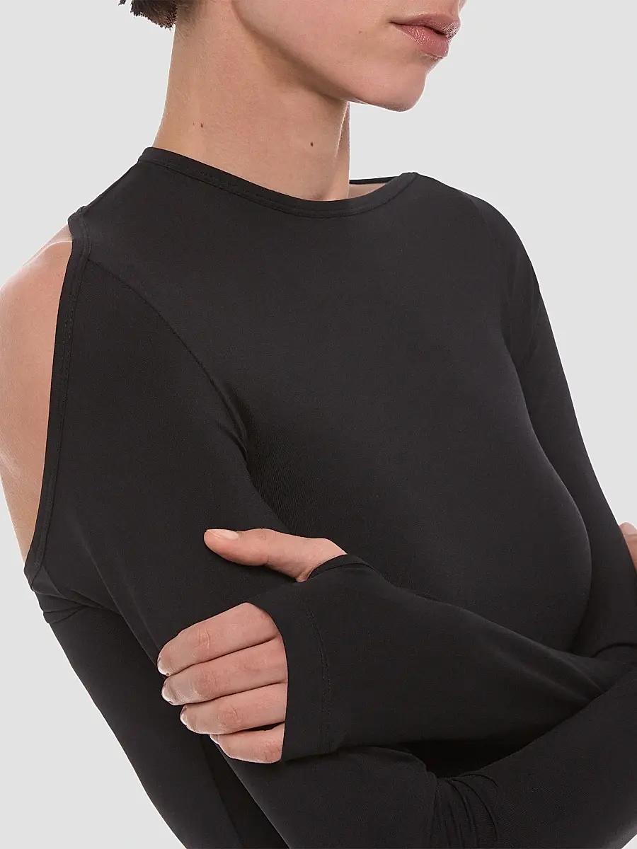Helmut Lang Women's Asymmetrical Cut-Out Jersey Top | Thumbnail 5 Helmut Lang Women's Asymmetrical Cut-Out Jersey Top | Thumbnail 5