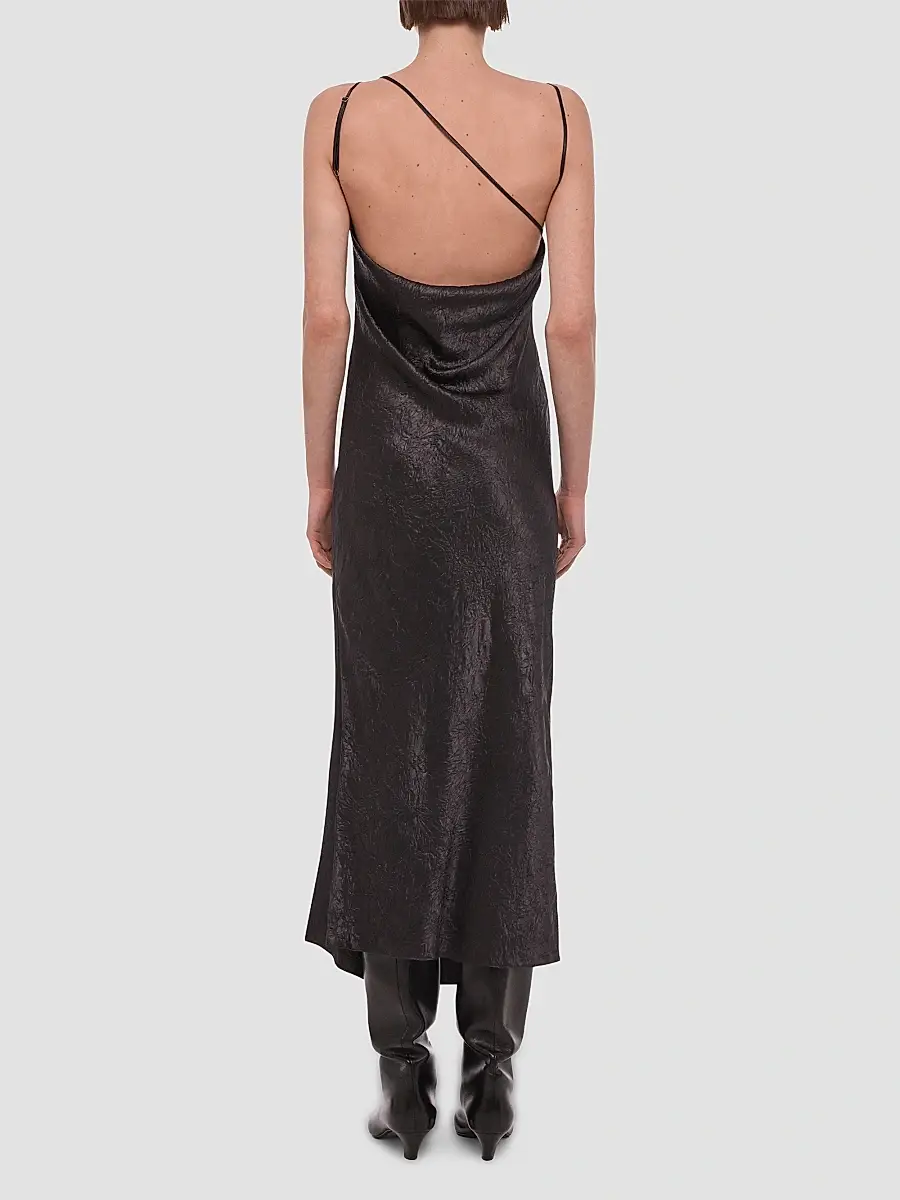 Helmut Lang Women's Crinkled-Effect Midi Slipdress | Thumbnail 3 Helmut Lang Women's Crinkled-Effect Midi Slipdress | Thumbnail 3