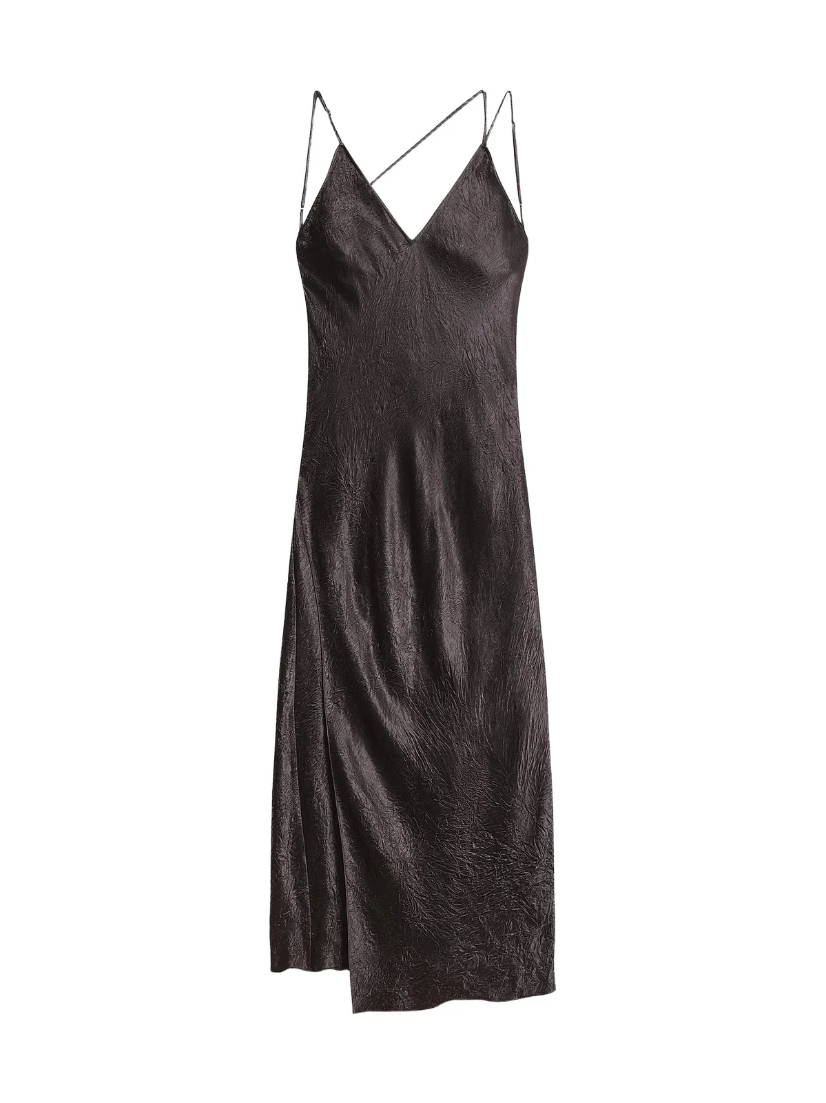 Women's Crinkled-Effect Midi Slipdress Women's Crinkled-Effect Midi Slipdress