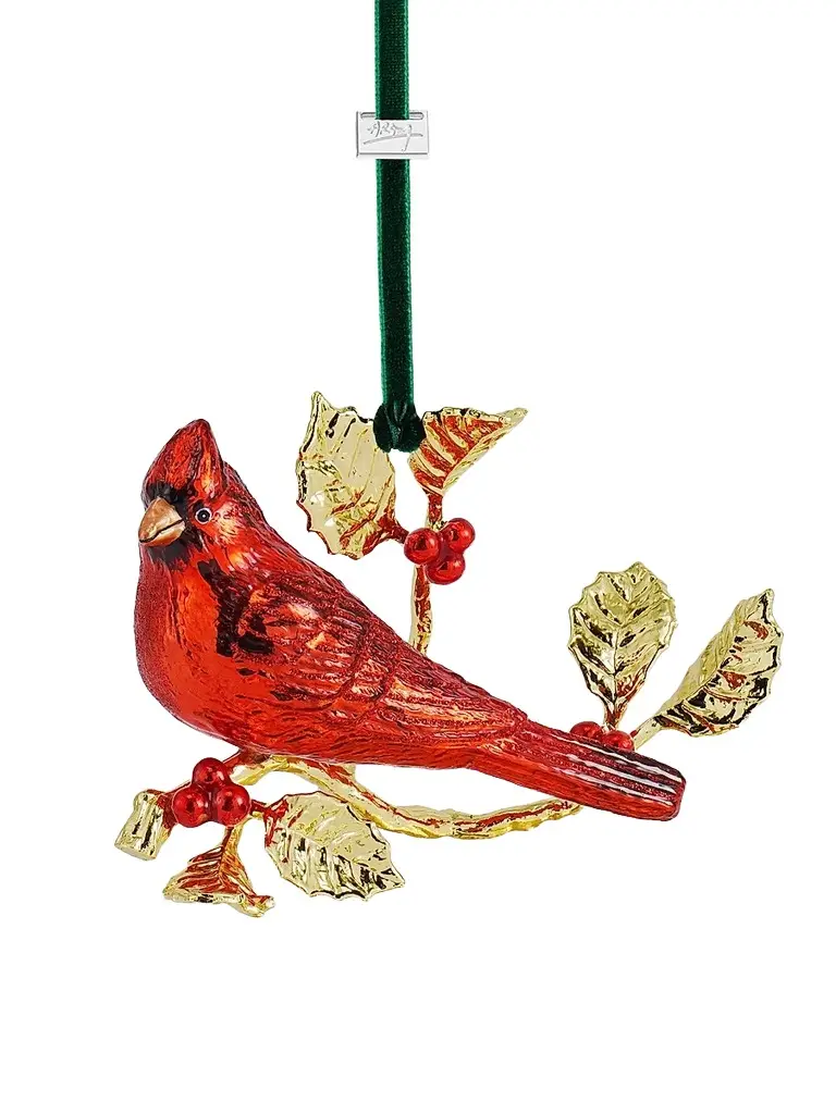 Michael Aram Holiday Cardinal Glass Ornament